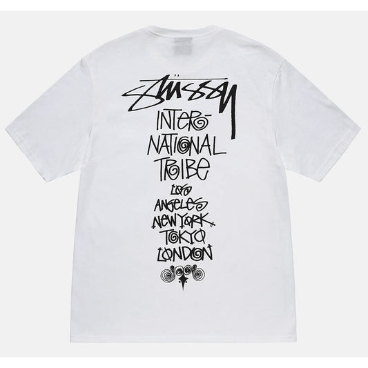 STUSSY TRIBE STACK TEE ステューシー ホワイト L & XL