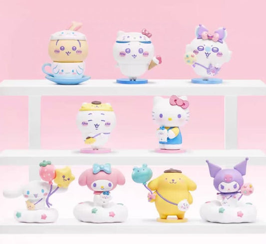 【海外限定】 サンリオxちいかわコラボオフィシャルライセンスフィギュア 9種 miniso
