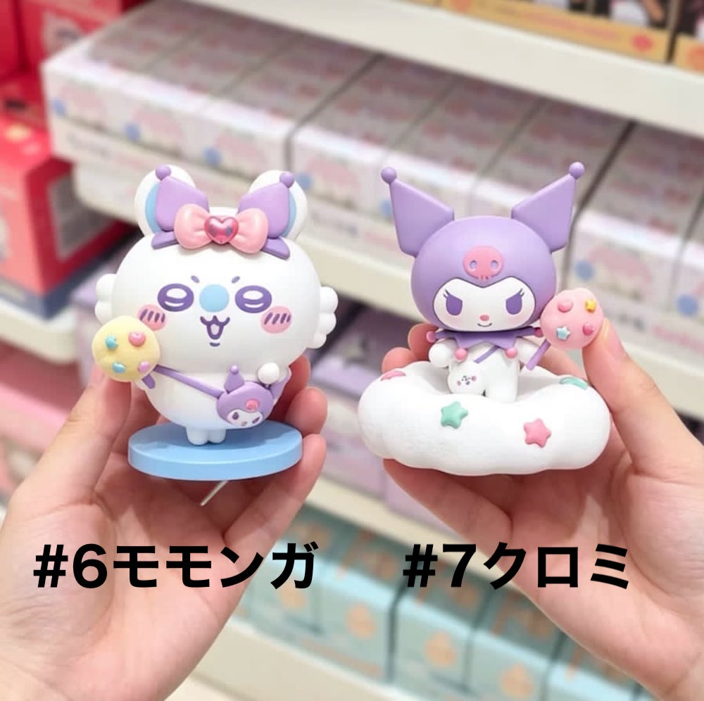 【海外限定】 サンリオxちいかわコラボオフィシャルライセンスフィギュア 9種 miniso
