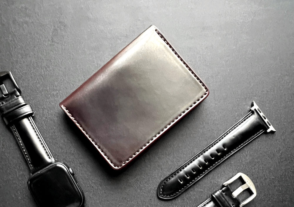Bugs Mouran Card Wallet Cordovan Burgundy