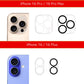 iPhone 16 Pro 16e カメラカバー【割れない 9H強化ガラス / 高透過率 / ケース干渉しない】レンズカバー クリア 薄型 指紋防止 カメラ保護フィルム 15/14/13/12/11