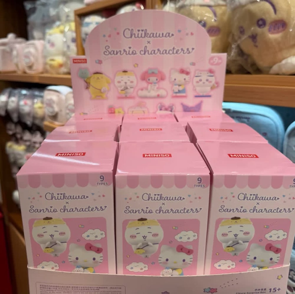【海外限定】 サンリオxちいかわコラボオフィシャルライセンスフィギュア 9種 miniso
