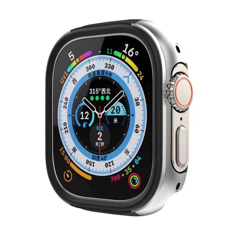 Apple Watch Ultra アルミ＋TPUケース フレームカバー 耐衝撃 高級感 装着したまま充電可能 ウルトラ 49mm対応