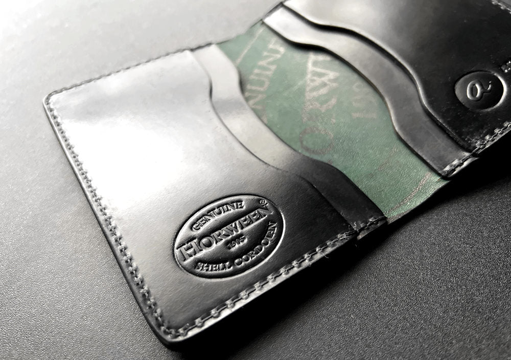 Bugs Mouran Card Wallet Cordovan Black