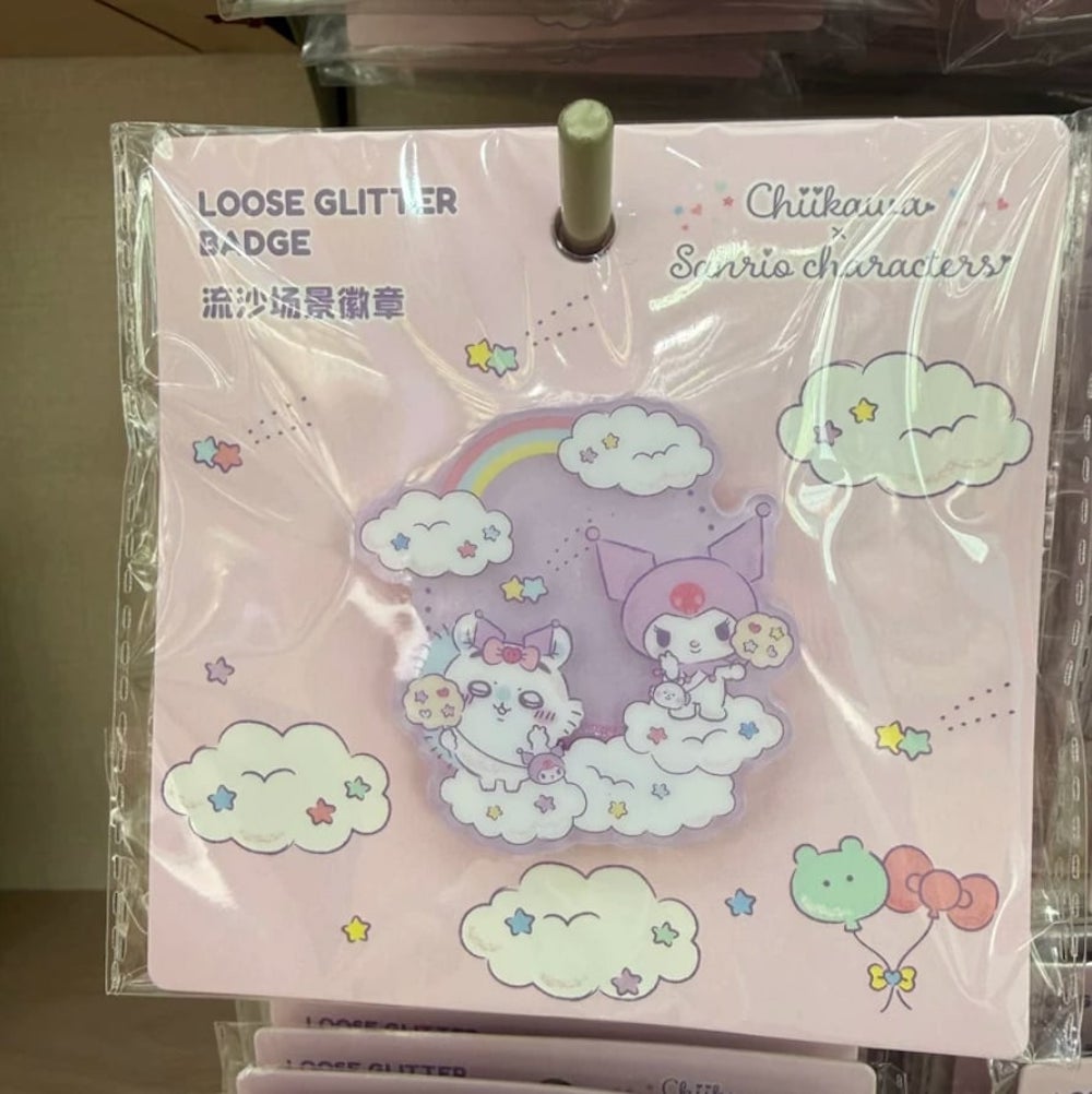 【海外限定】 サンリオxちいかわコラボ アクリルバッジ6種 miniso