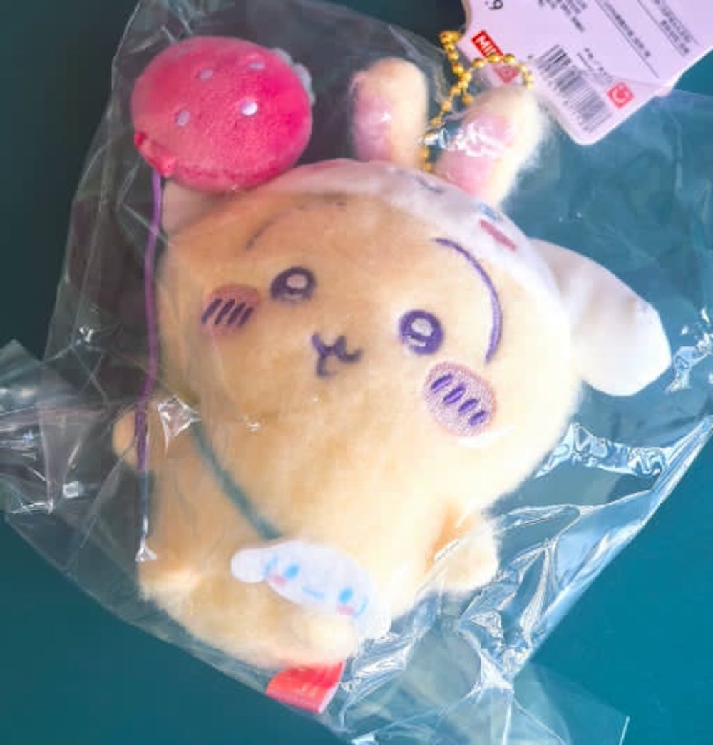 【海外限定】 サンリオxちいかわコラボ ぬいぐるみキーホルダー4種 miniso