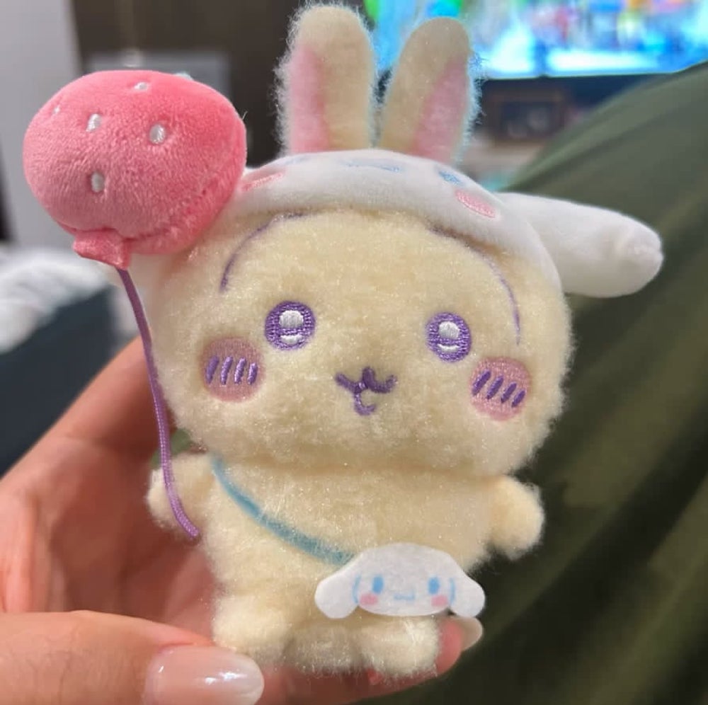 【海外限定】 サンリオxちいかわコラボ ぬいぐるみキーホルダー4種 miniso