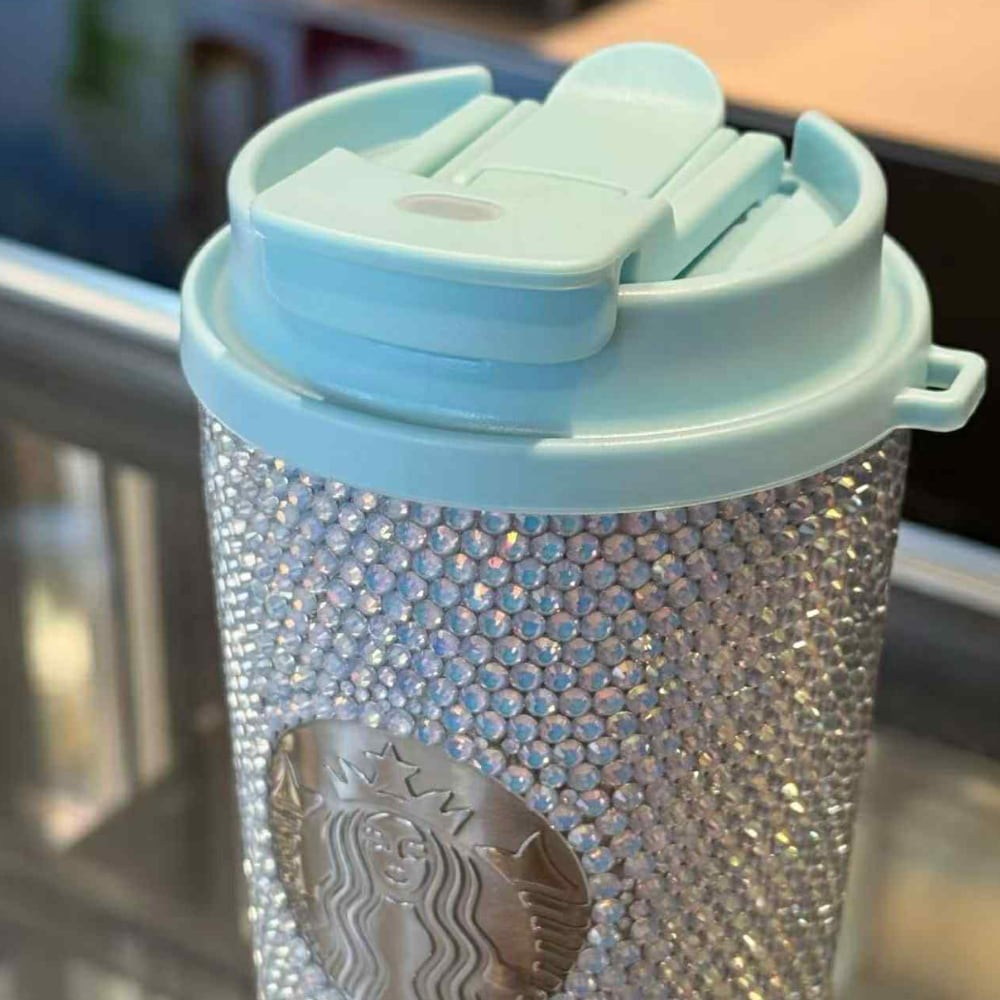 Starbucks China メンバーシップ限定2025個 ブルーラインストーンタンブラー  スターバックス