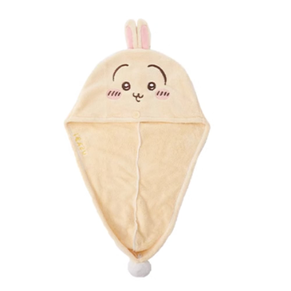 【海外限定】可愛いちいかわシリーズ 手鏡とフードタオルセット うさぎ