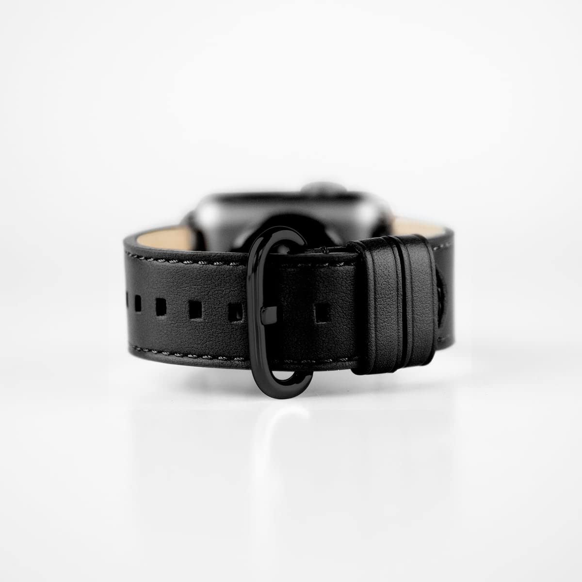 alto Leather Strap for Apple Watch レイヴンブラック（ブラック金具