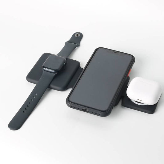 MagSafe対応 折りたたみ式 ワイヤレス充電器 iPhone Apple Watch  Air Pods コンパクト充電器  iPhone13 Pro Max mini Air Pods マグセーフ充電器 15W マグネット充電器 magsafe充電器 スマホ用 充電スタンド iPhone12  急速充電 アイフォーン アップルウォッチ エアポッズ