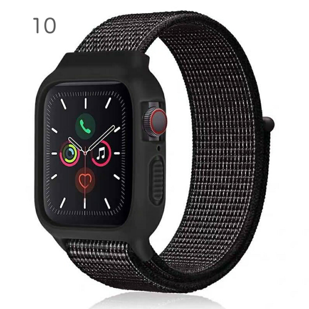 AppleWatch38mm/40mm42mm/44mmTPU素材フェイスとベルトセット取付簡単ソフトTPUアップルウォッチバンド交換ベルト腕時計バンドアップルウォッチベルト全3色