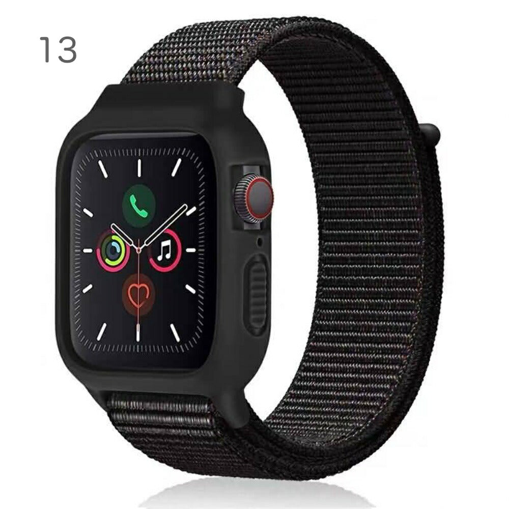 Applewatch38mm/42mm42mm/44mmナイロン製アップルウォッチバンドベルト取付簡単ストレッチ素材交換用バンドナイロンアップルウォッチバンド交換ベルトアップルウォッチベルト全15色