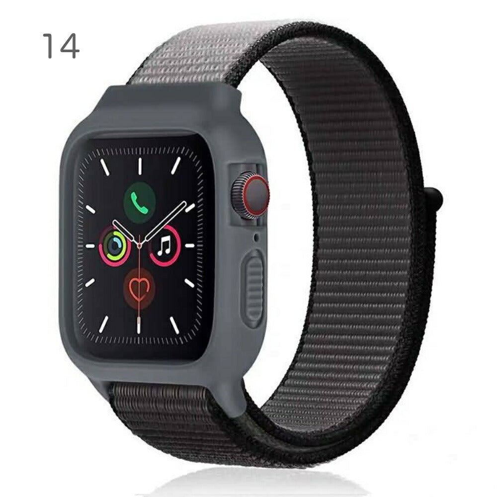 AppleWatchスポーツループベルトカラーバリエーション豊富な25色No.001~No.01238mm/40mm42mm/44mmナイロン製フワフワ肌触りストレッチ素材アップルウォッチバンド取付簡単交換用バンドスポーツバンドストラップ