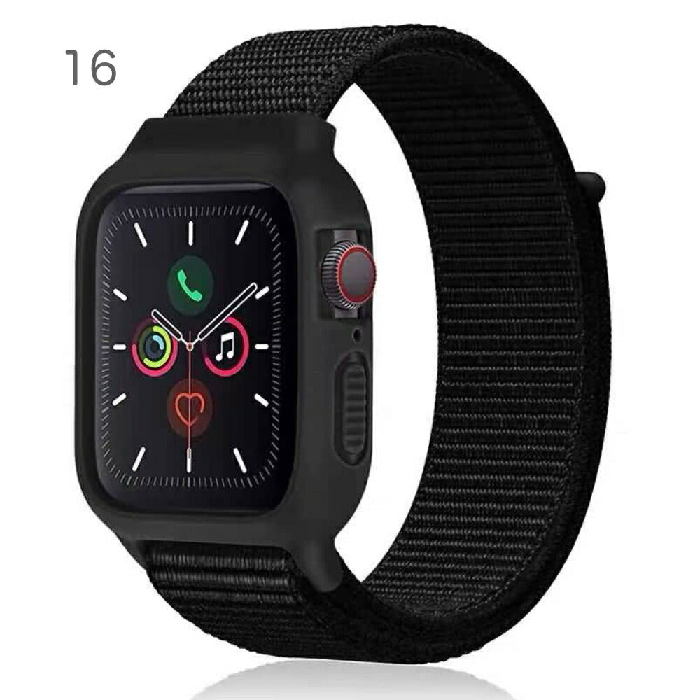AppleWatchスポーツループベルトカラーバリエーション豊富な25色No.001~No.01238mm/40mm42mm/44mmナイロン製フワフワ肌触りストレッチ素材アップルウォッチバンド取付簡単交換用バンドスポーツバンドストラップ