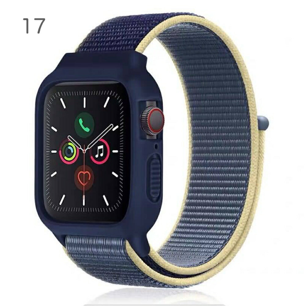 AppleWatchスポーツループベルトカラーバリエーション豊富な25色No.001~No.01238mm/40mm42mm/44mmナイロン製フワフワ肌触りストレッチ素材アップルウォッチバンド取付簡単交換用バンドスポーツバンドストラップ