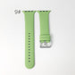 AppleWatchベルトカラフルシリコンバンドスポーツストラップスマート38mm40mm42mm44mmサラサラシリコン製アップルウォッチバンド交換ベルト時計バンドスマートウォッチ全6色かわいい韓国可愛い韓流