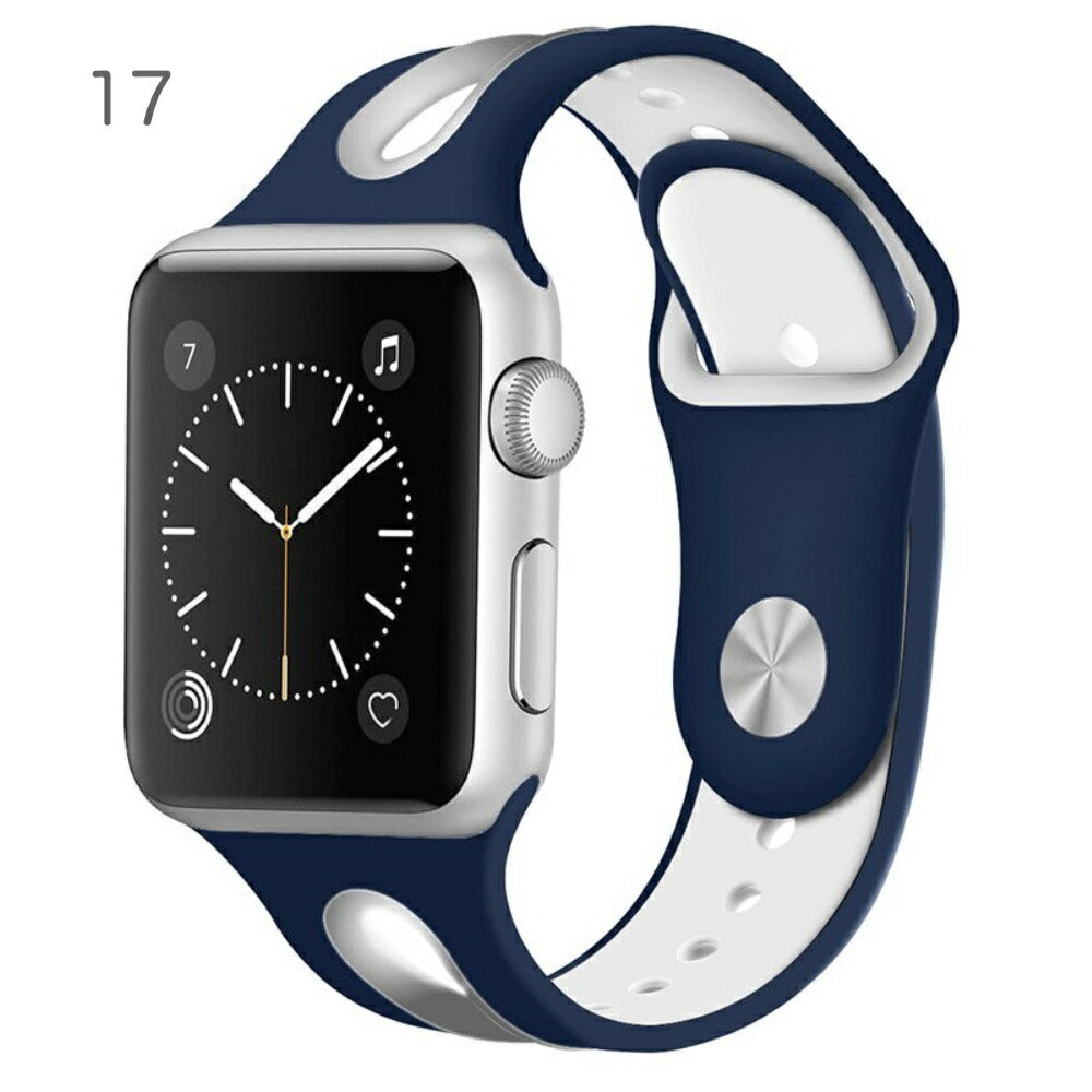 AppleWatchシリーズ7ベルトカラフルシリコンバンドスポーツストラップスマート38mm40mm41mm42mm44mm45mmサラサラシリコン製アップルウォッチバンド交換ベルト時計バンドスマートウォッチ全6色かわいい韓国可愛い韓流