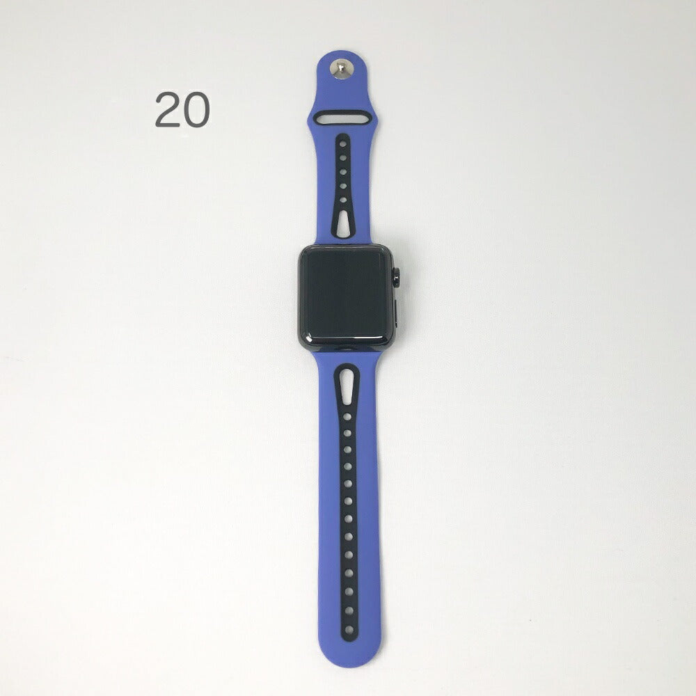 AppleWatchシリーズ7ベルトカラフルシリコンバンドスポーツストラップスマート38mm40mm41mm42mm44mm45mmサラサラシリコン製アップルウォッチバンド交換ベルト時計バンドスマートウォッチ全6色かわいい韓国可愛い韓流