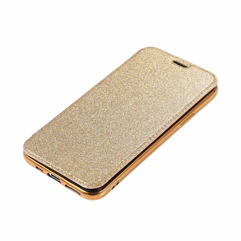 iPhone11・iPhoneSE2020対応フチがキラキラ定番透明TPUソフトケースクリアケースQi対応