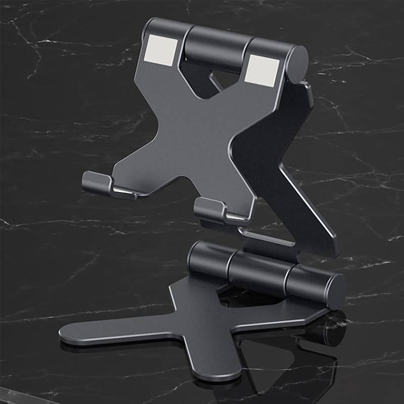 iPhoneAndroid対応アルミスマホスタンド折りたたみ式薄型スタンドホルダiPhone12ProMaxmini卓上iPhoneスタンド300度角度調整持ち運び便利多角度調整可能全2色