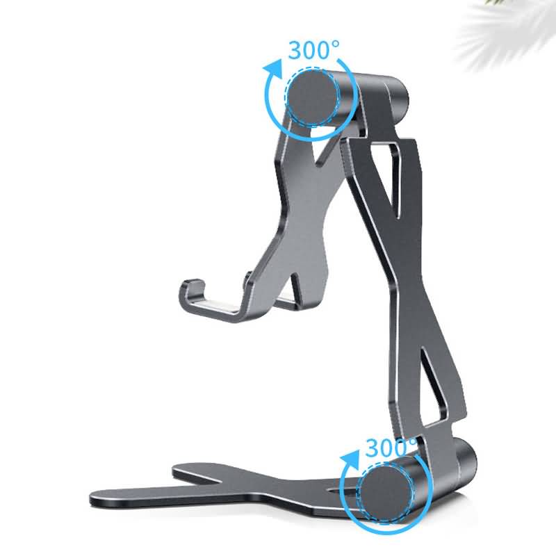 iPhoneAndroid対応アルミスマホスタンド折りたたみ式薄型スタンドホルダiPhone12ProMaxmini卓上iPhoneスタンド300度角度調整持ち運び便利多角度調整可能全2色