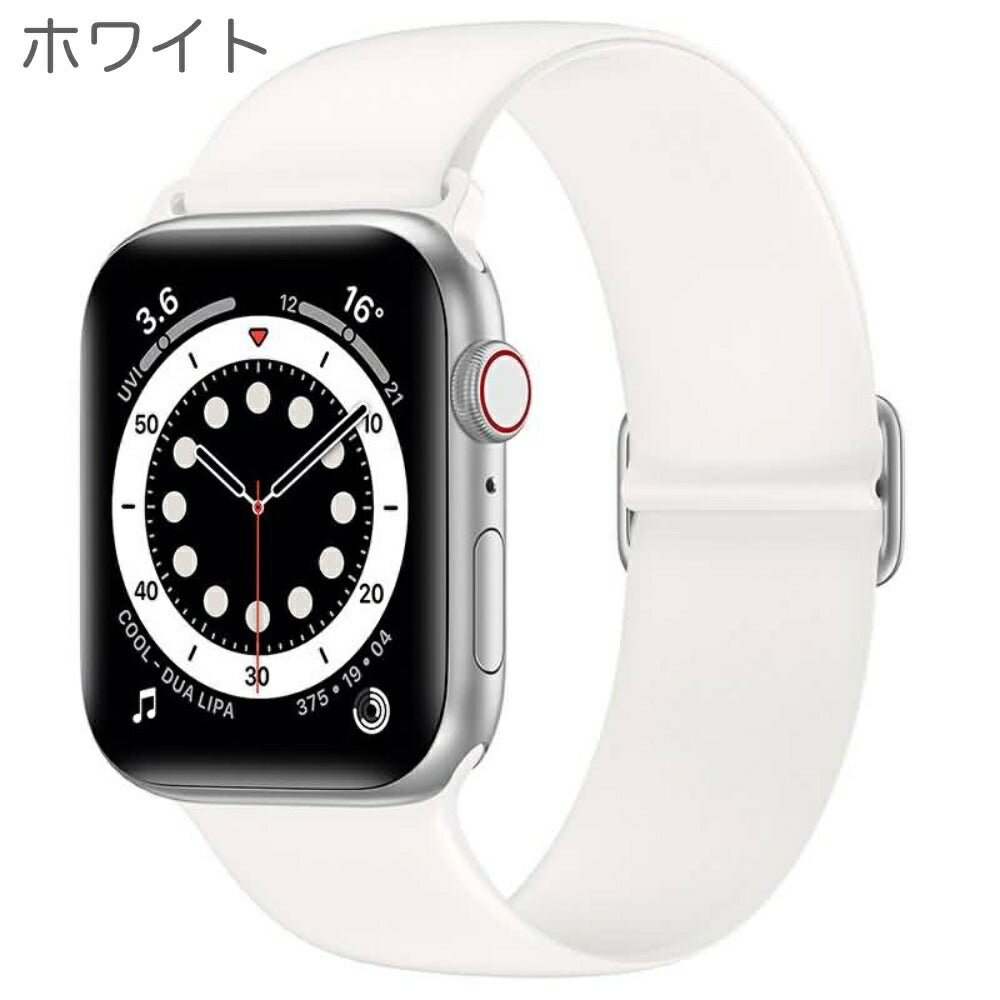 AppleWatchベルトカラフルシリコンバンド38mm40mm42mm44mmサラサラシリコン製アップルウォッチバンド交換ベルト時計バンド手触り気持ちいいサラッサラッシリコンスマートウォッチ全6色かわいい韓国可愛い韓流