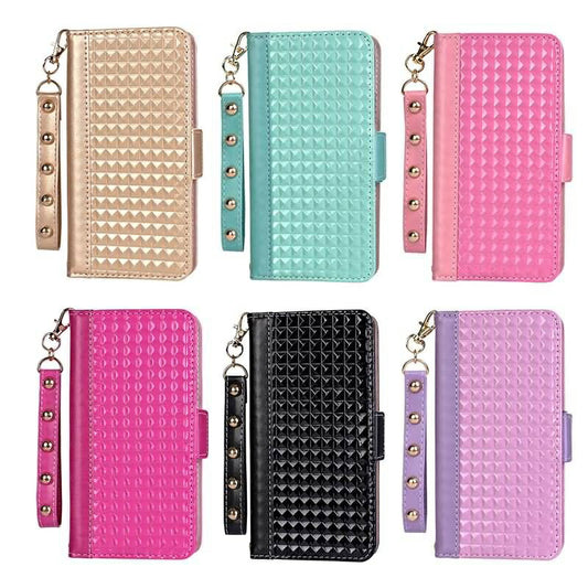 iPhone11・iPhoneSE2020対応フチがキラキラ定番透明TPUソフトケース手帳型タイプ手帳ケースダイアリーケースクリアケースQi対応