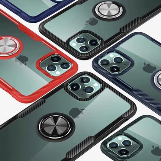 スマホリング付き透明ソフトケース