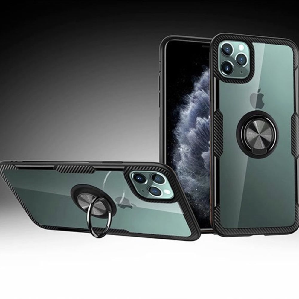 スマホリング付き透明ソフトケース