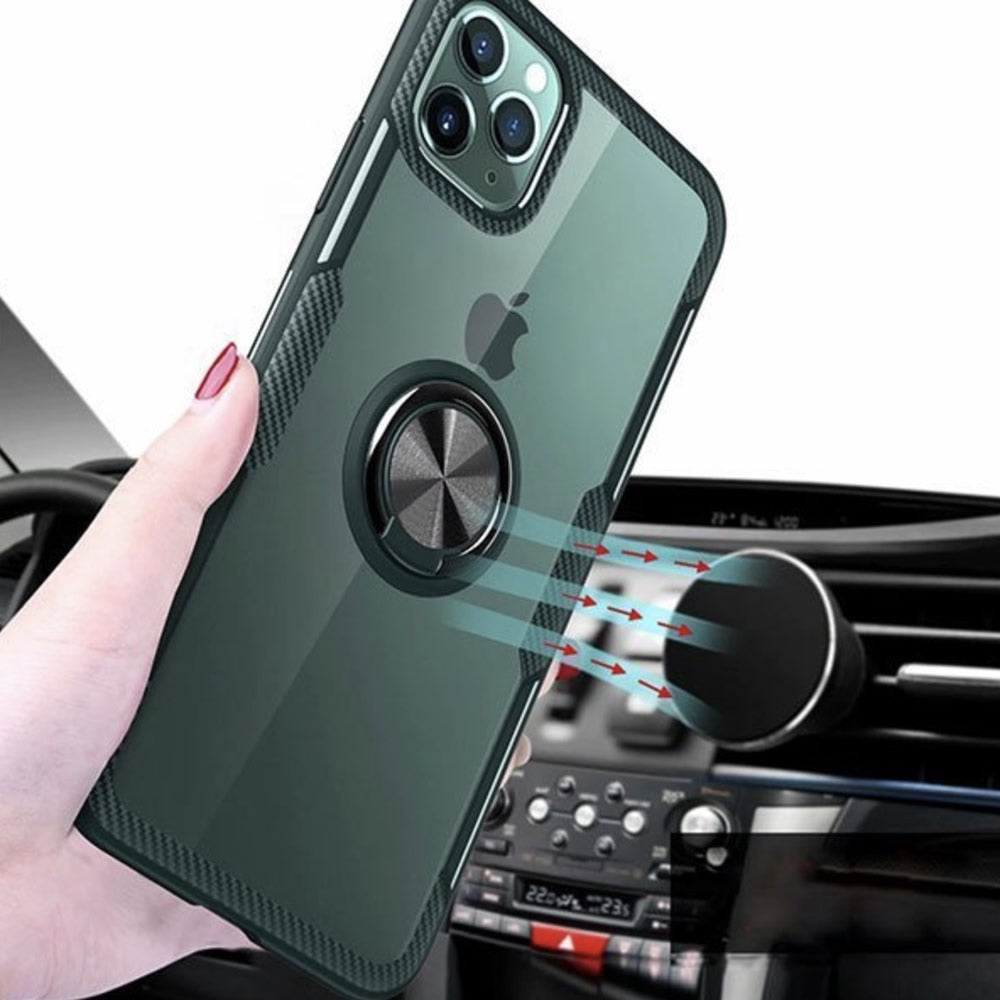 iPhone 13 Pro Max mini クリアケース リング付きケース 背面が透明の