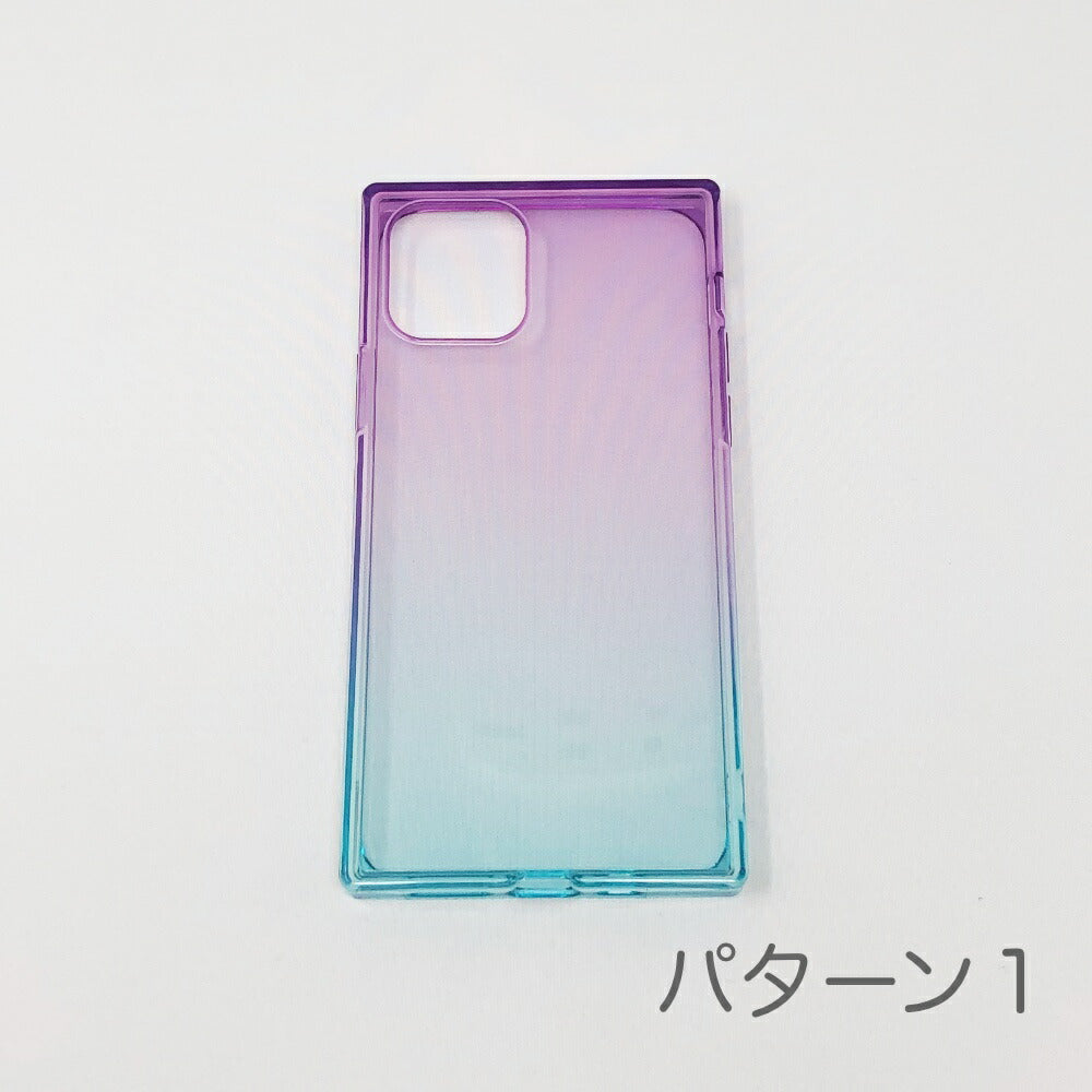 iPhone11・SE2020対応透明スクエアケース四角ケースTPUクリアケースソフトケース自由にデコレーション