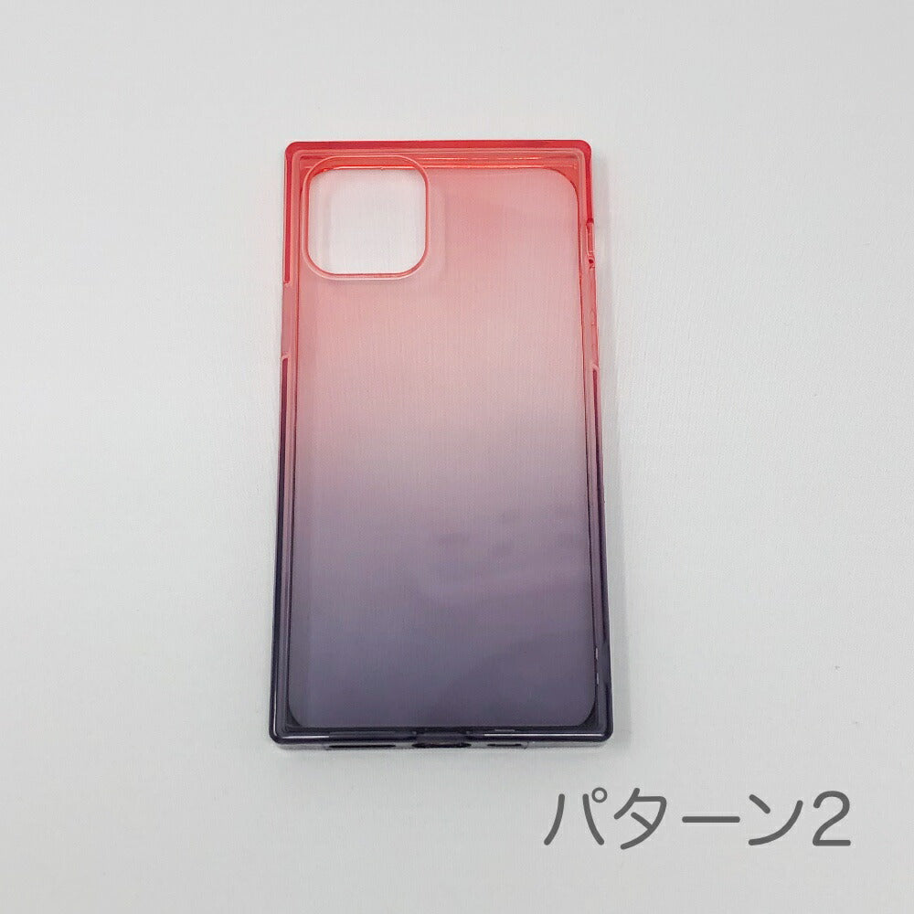 iPhone11・SE2020対応透明スクエアケース四角ケースTPUクリアケースソフトケース自由にデコレーション