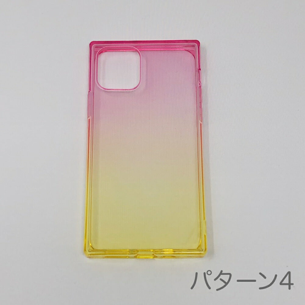 iPhone11・SE2020対応透明スクエアケース四角ケースTPUクリアケースソフトケース自由にデコレーション